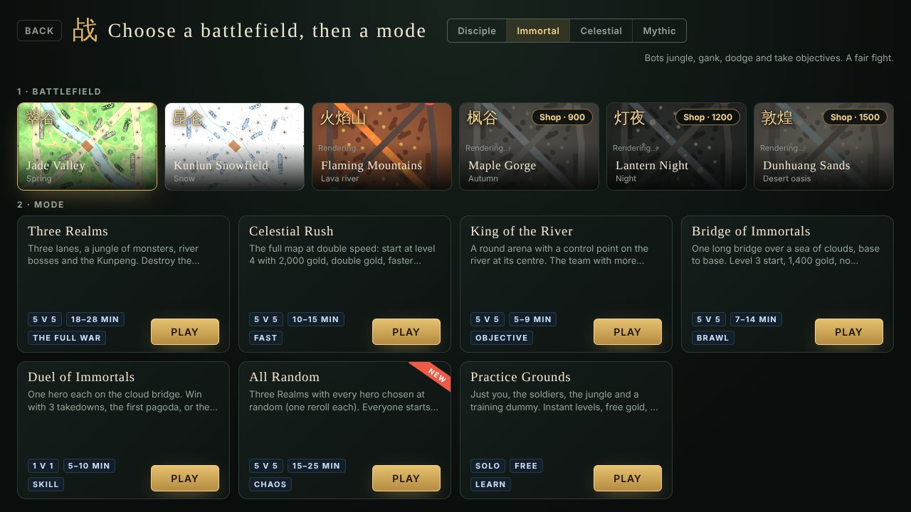 Game modes